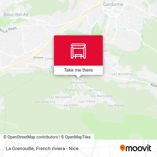 La Grenouille map