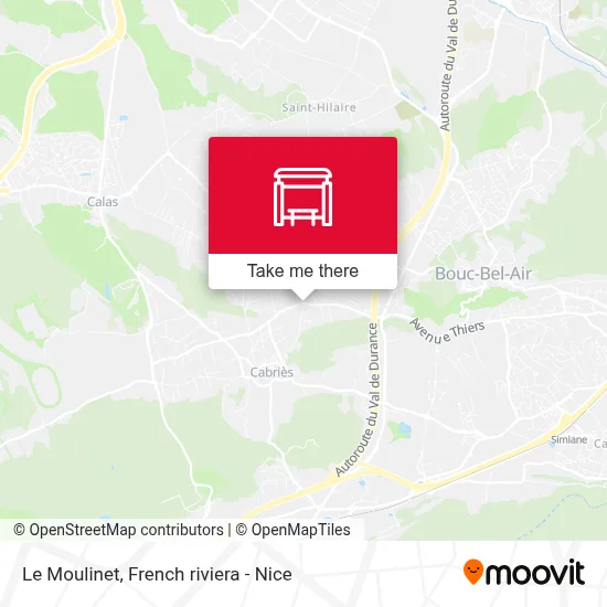 Le Moulinet map
