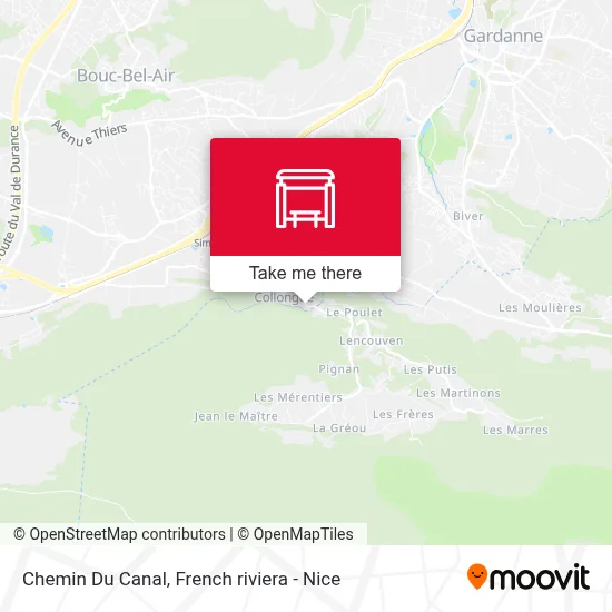 Chemin Du Canal map