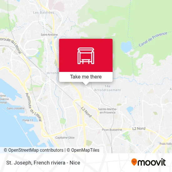 St Joseph map
