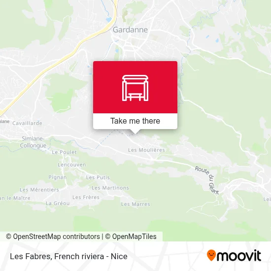 Les Fabres map