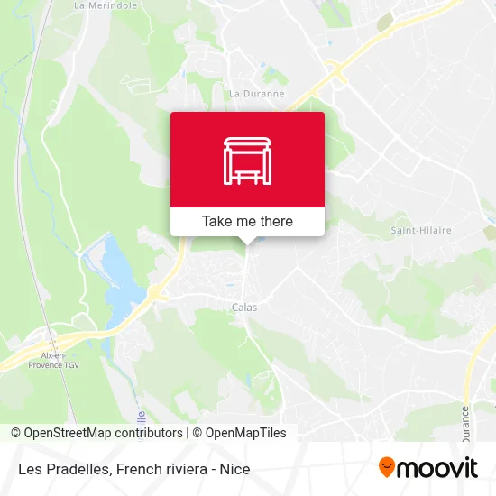 Les Pradelles map