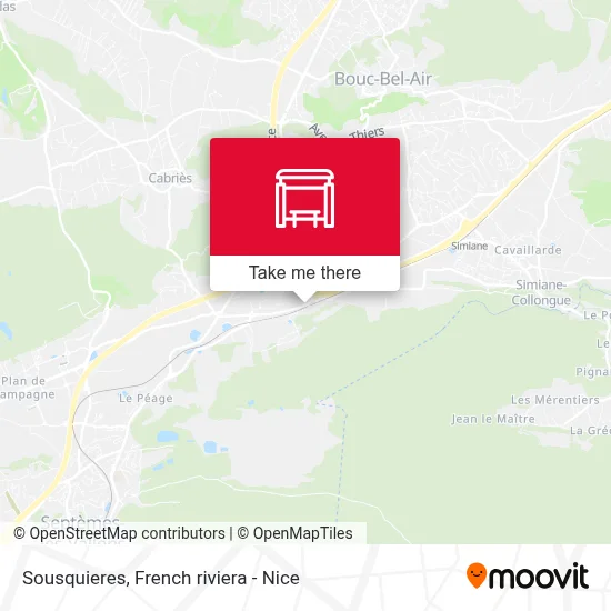 Sousquieres map