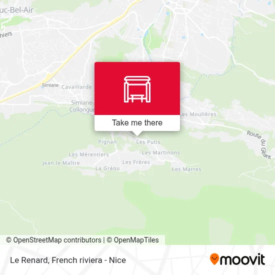 Le Renard map