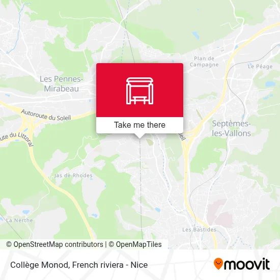 Collège Monod map