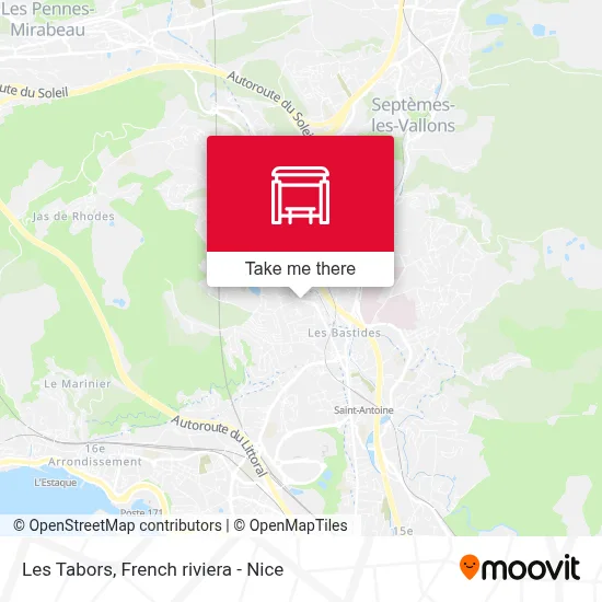 Les Tabors map
