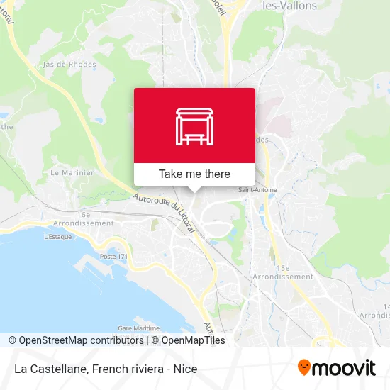 La Castellane map