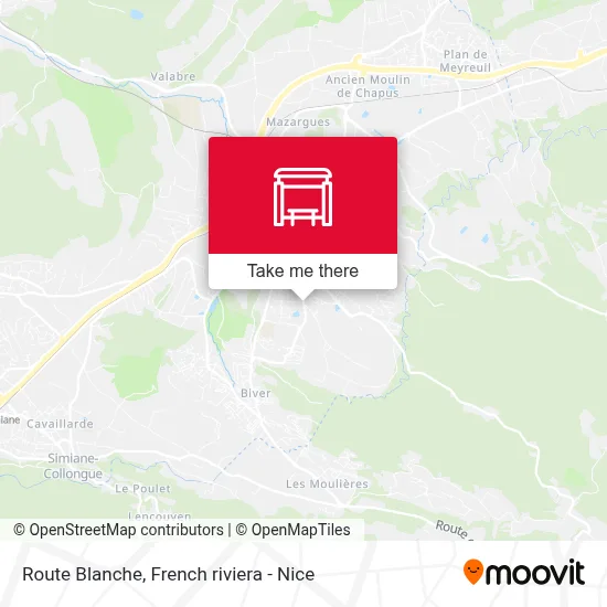 Route Blanche map