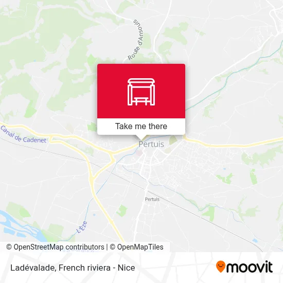 Ladévalade map