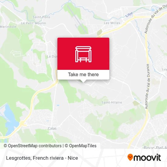 Lesgrottes map