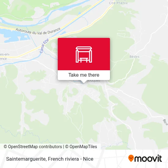 Saintemarguerite map