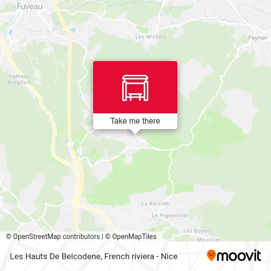 Les Hauts De Belcodene map
