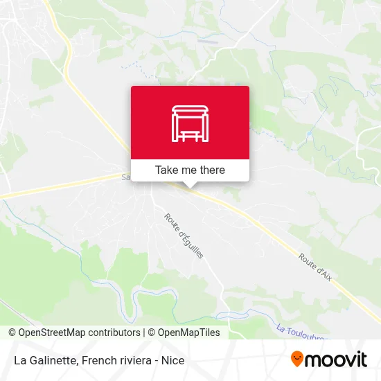 La Galinette map