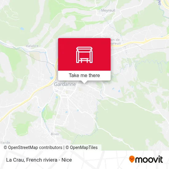 La Crau map