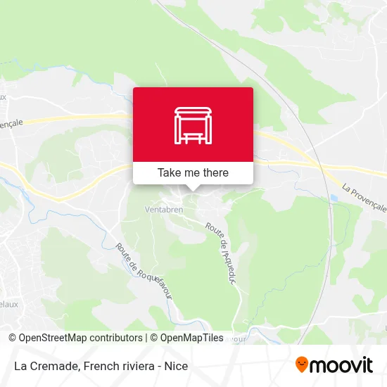 La Cremade map