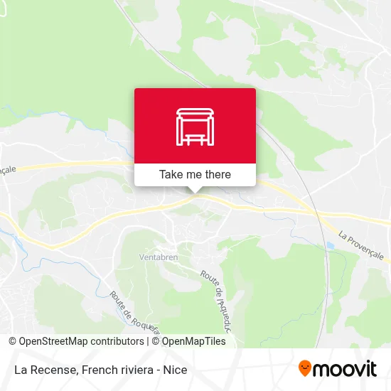 La Recense map