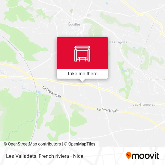Les Valladets map