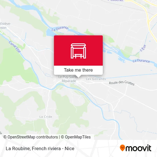 La Roubine map