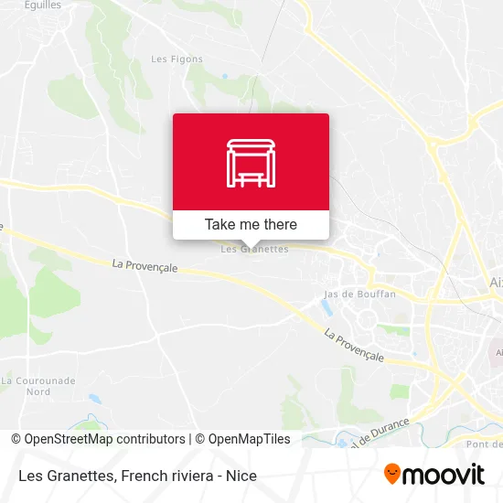 Les Granettes map