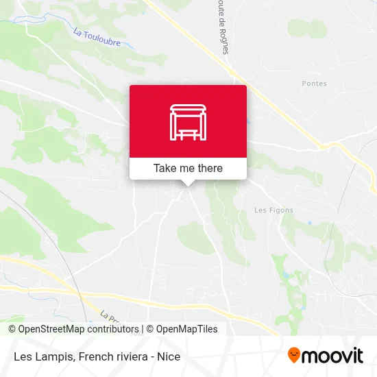 Les Lampis map