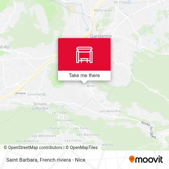 Sainte Barbe map