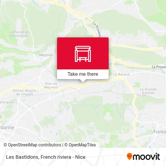 Les Bastidons map