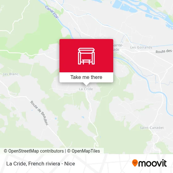 La Cride map