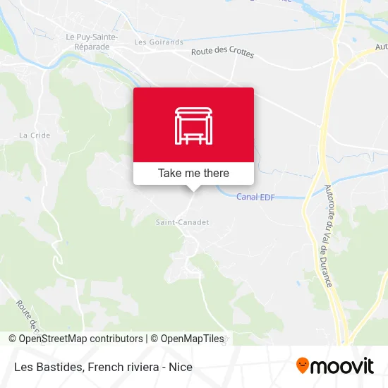Les Bastides map