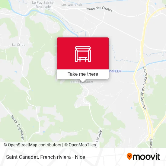 Saint Canadet map