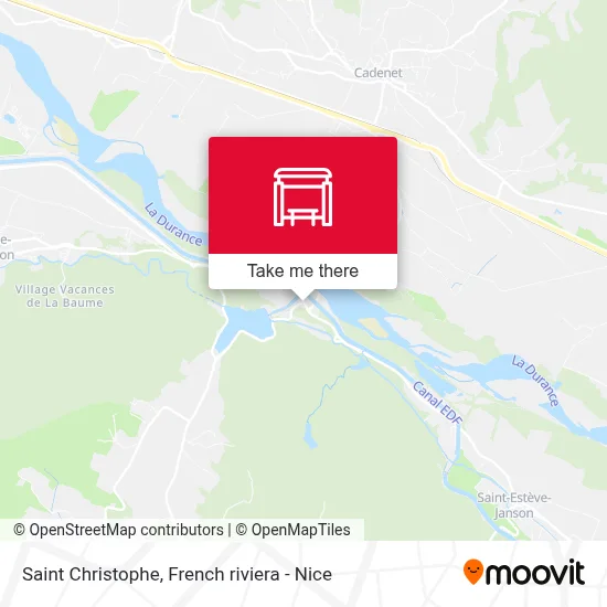 Saint Christophe map