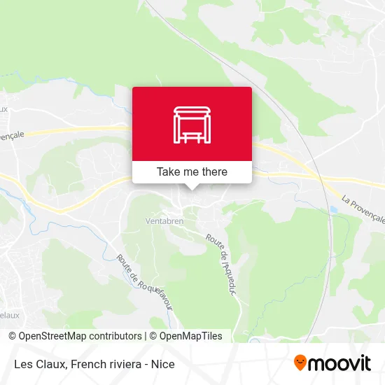 Les Claux map