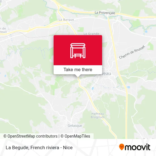 La Begude map