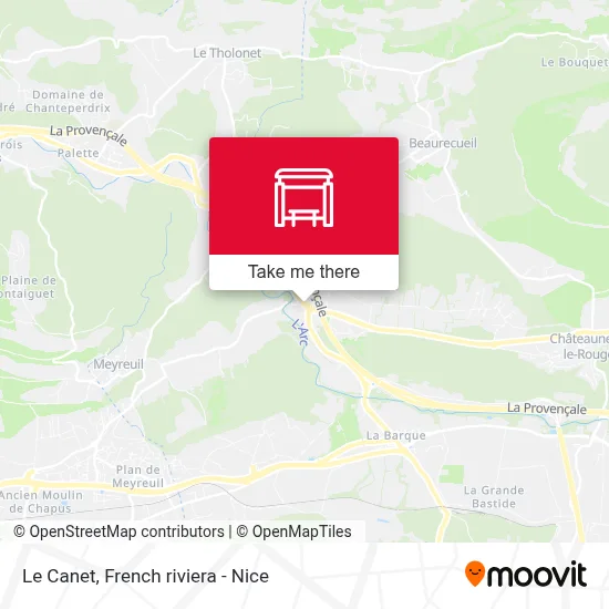 Le Canet map
