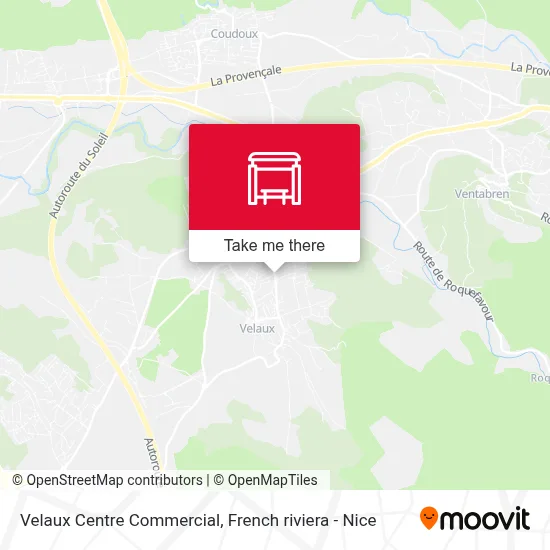 Velaux Centre Commercial map