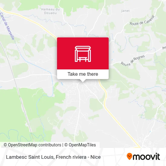 Lambesc Saint Louis map