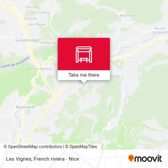 Les Vignes map