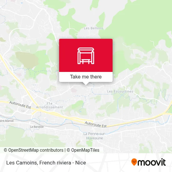 Les Camoins map