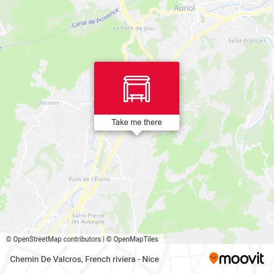 Chemin De Valcros map
