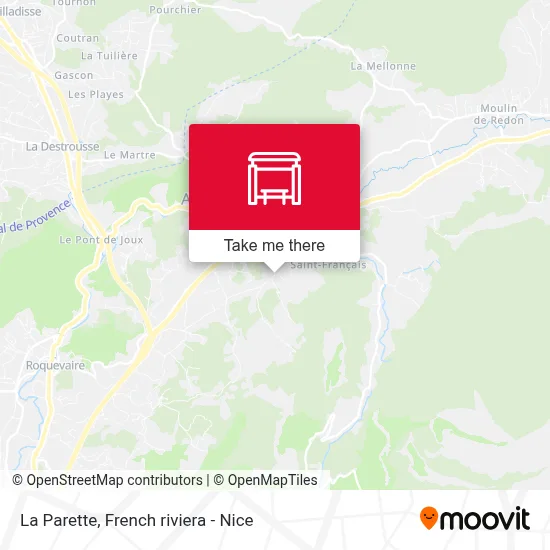 La Parette map