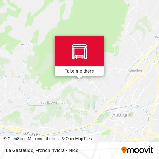La Gastaude map