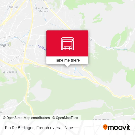 Pic De Bertagne map