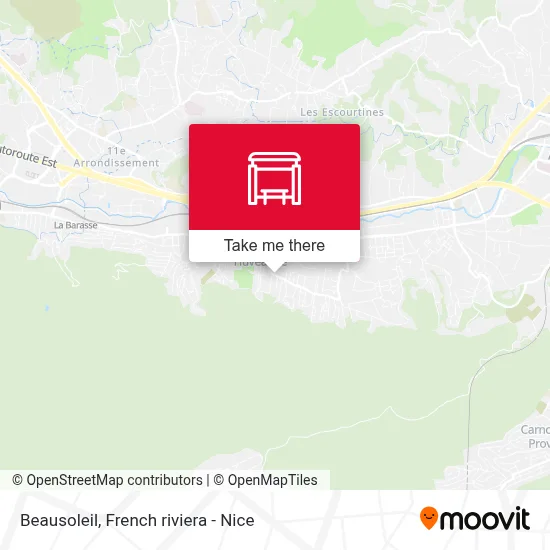 Beausoleil map