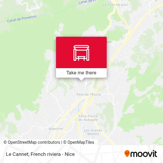 Le Cannet map