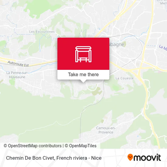 Chemin De Bon Civet map
