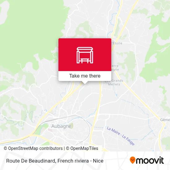 Route De Beaudinard map