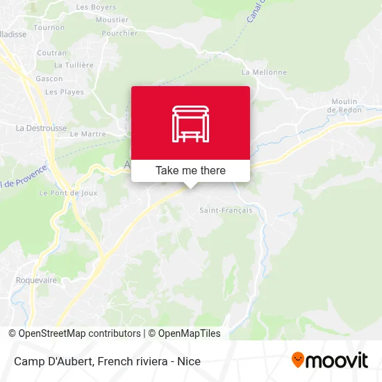 Camp D'Aubert map