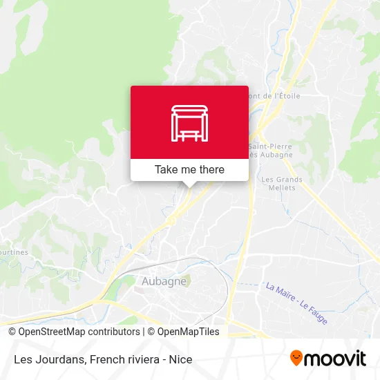 Les Jourdans map