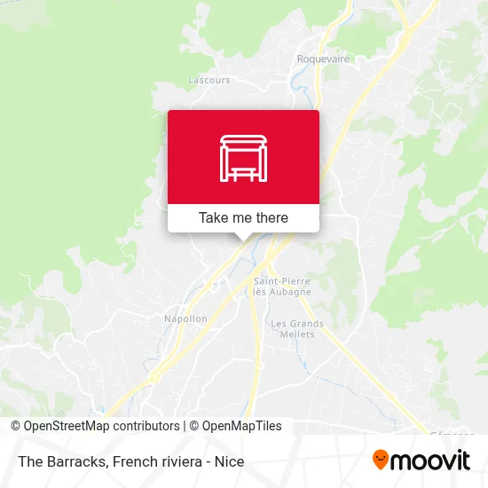 Les Baraques map