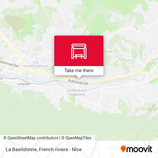 La Bastidonne map