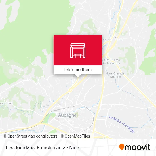 Les Jourdans map
